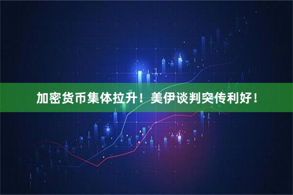 加密货币集体拉升!美伊谈判突传利好!
